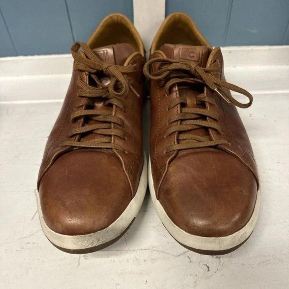 Cole Haan Grandpro Tennis Sneaker Men's 10.5‎ Woodbury Handstain Shoes